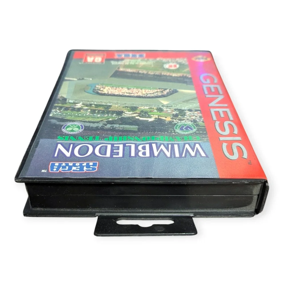 Wimbledon Championship Tennis Sega Genesis 1993 Sports Game Case‎ & Cartridge